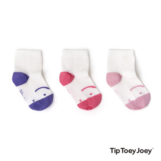Tip Toey Joey - Meias pack de 3 Rosa / Violeta