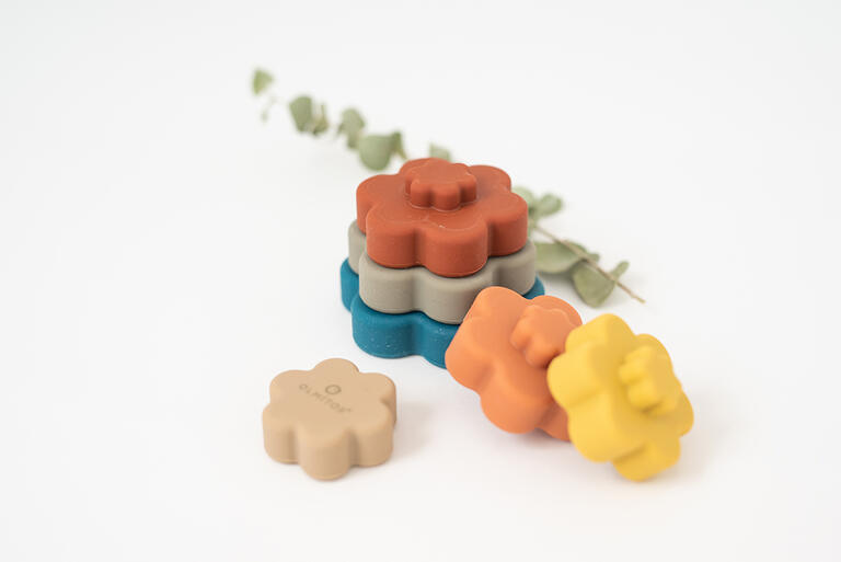 Olmitos - Flor empilhável de silicone