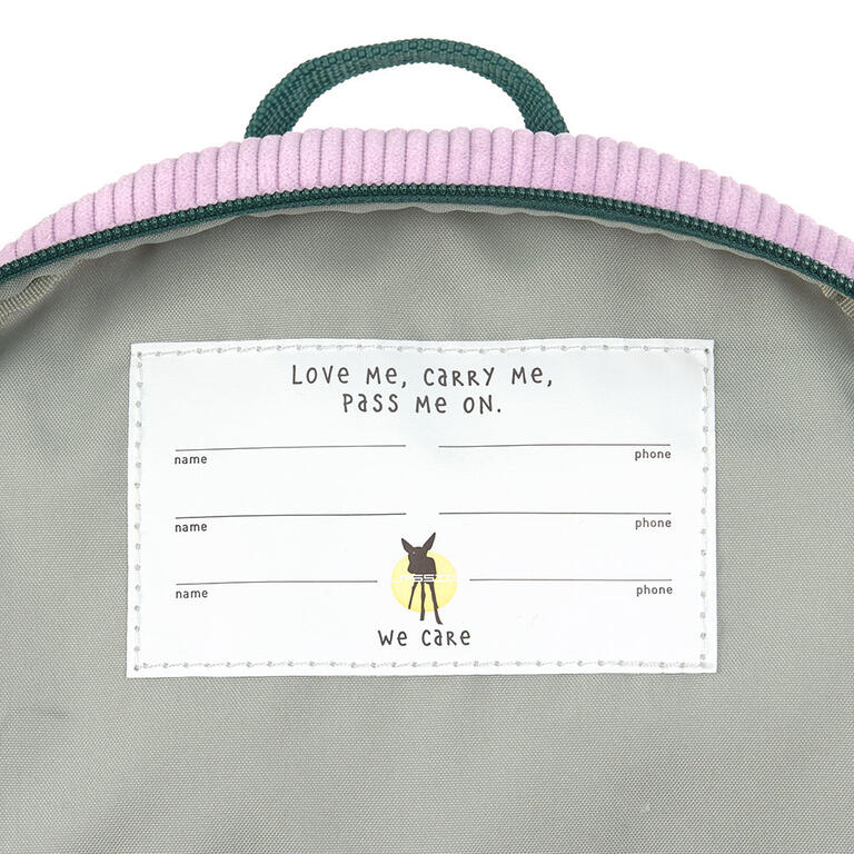 Lassig - Mini Mochila infantil Little Gang Rainbow Lilac