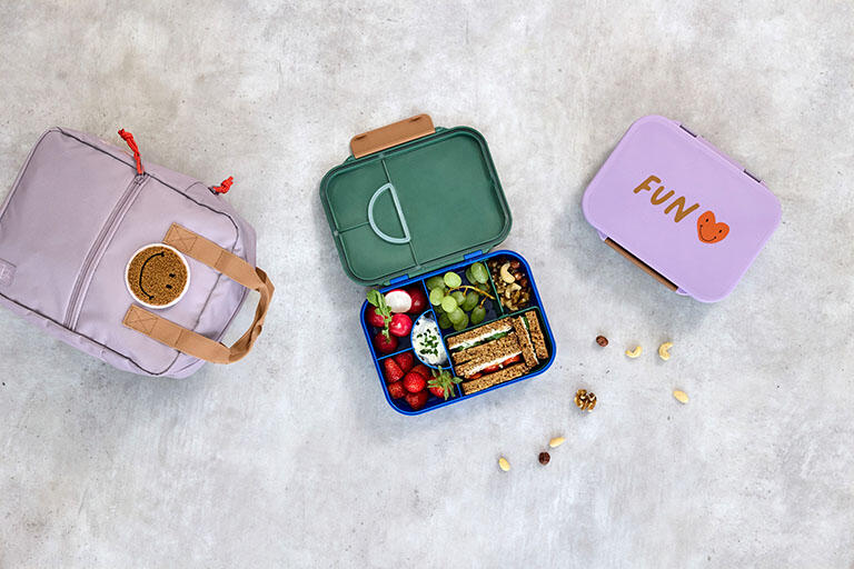 Lassig - Lancheira Compartimentos Bento Heart Lilac