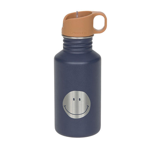 Lassig - Garrafa de Aço Inoxidável Little Gang Smile Navy 500ml