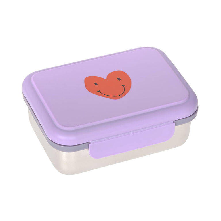Lassig - Lancheira Aço inoxidável Little Gang Heart Lilac