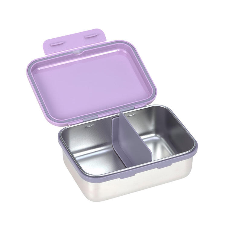 Lassig - Lancheira Aço inoxidável Little Gang Heart Lilac