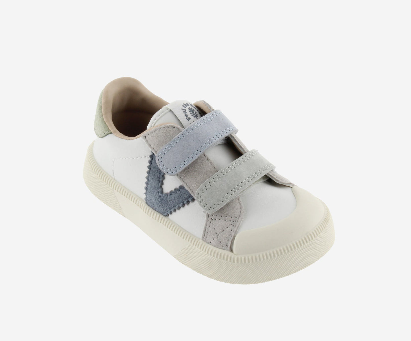 Victoria Barefoot - Sapatilhas Oliver Efeito Pele e Camurça Azul