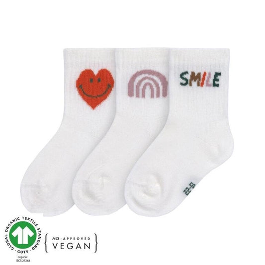 Lassig - Meias Little Smile (Pack de 3)