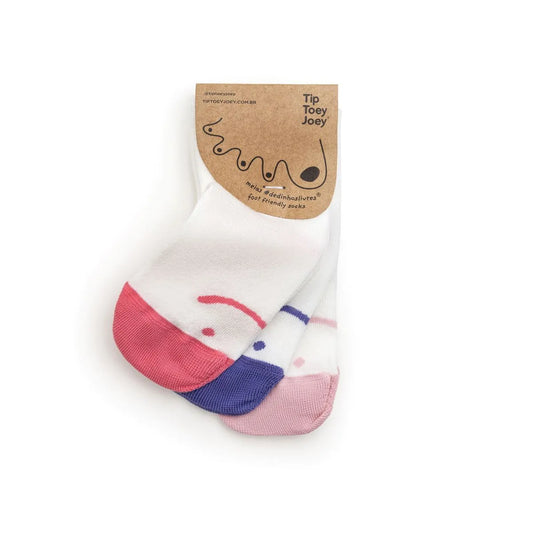 Tip Toey Joey - Meias pack de 3 Rosa / Violeta