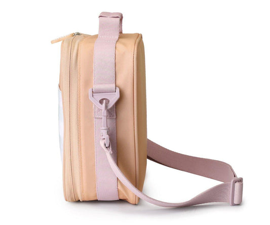 Monnëka - Lancheira Rígida Stripes Apricot