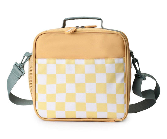 Monnëka - Lancheira Rígida Stripes Yellow Chest