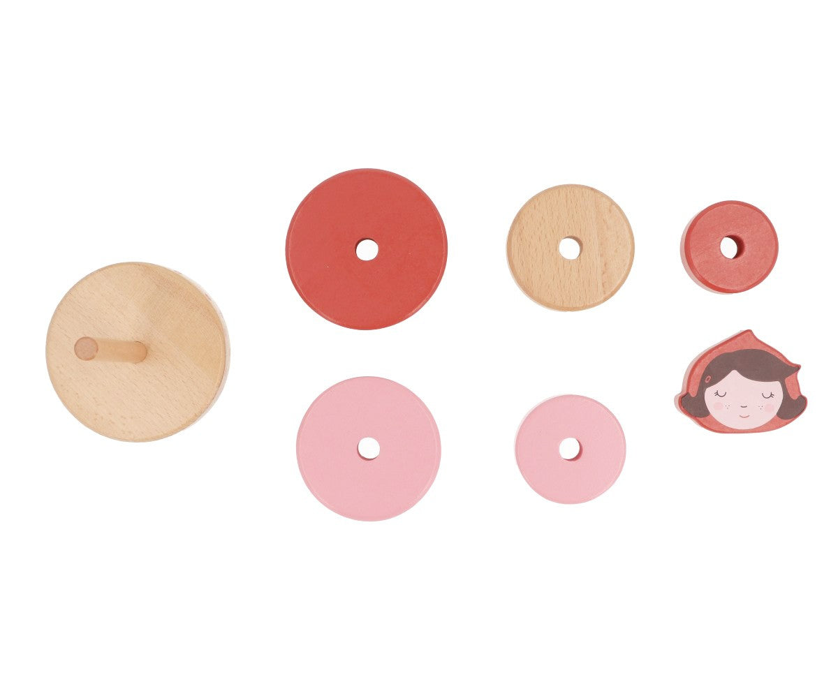 Monnëka - Torre empilhável Capuchinho Vermelho