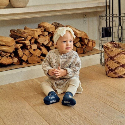 Attipas - Meias Antiderrapantes Pinguim e Urso (Pack de 2)