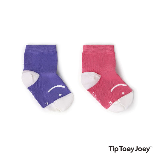 Tip Toey Joey - Meias pack de 2 Rosa / Violeta