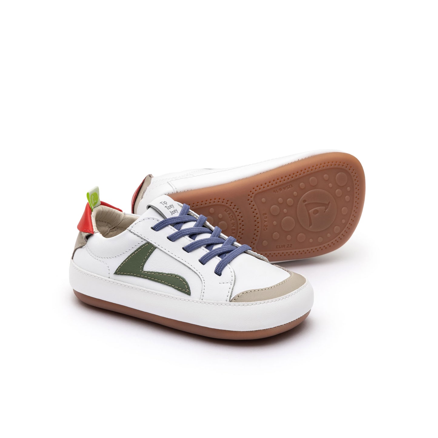Tip Toey Joey - Ground Branco/Verde/Vermelho