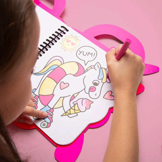 OMY - Livro de Colorir + Autocolantes Unicórnio Lily