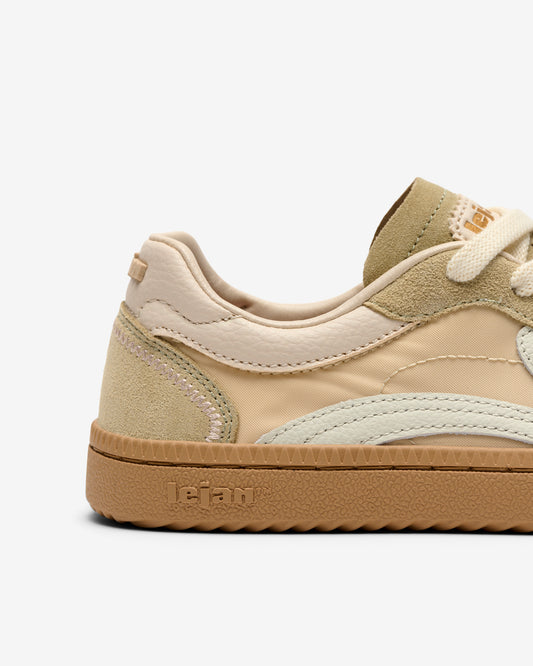 Lejan - Sapatilhas One Nylon Beige Adulto