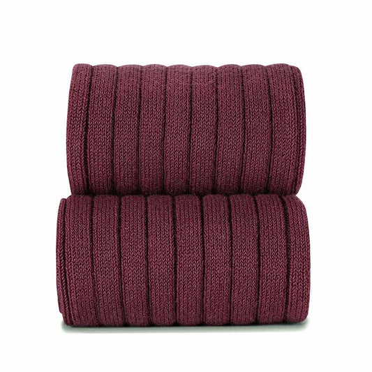 Cóndor - Meias Altas Caneladas Granate