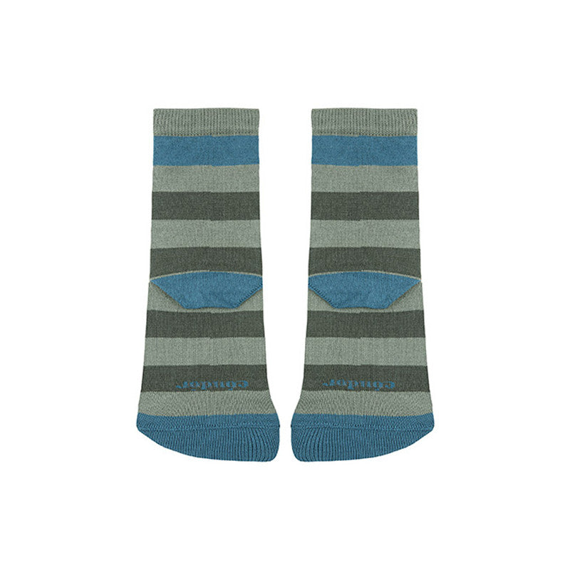 Cóndor - Meias Barefoot Riscas Verde Liquen