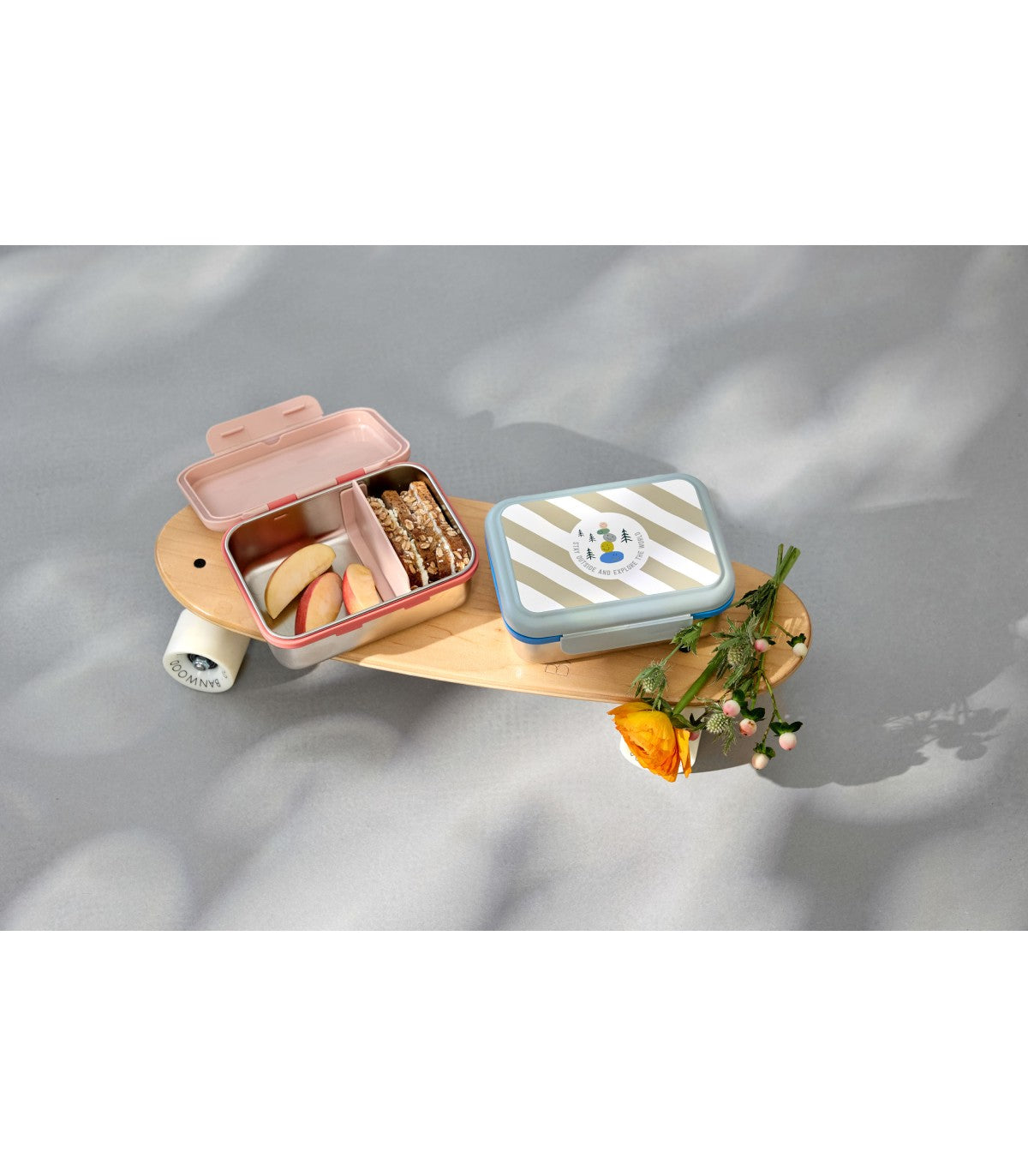 Lassig - Lancheira Aço inoxidável Explorer Azul