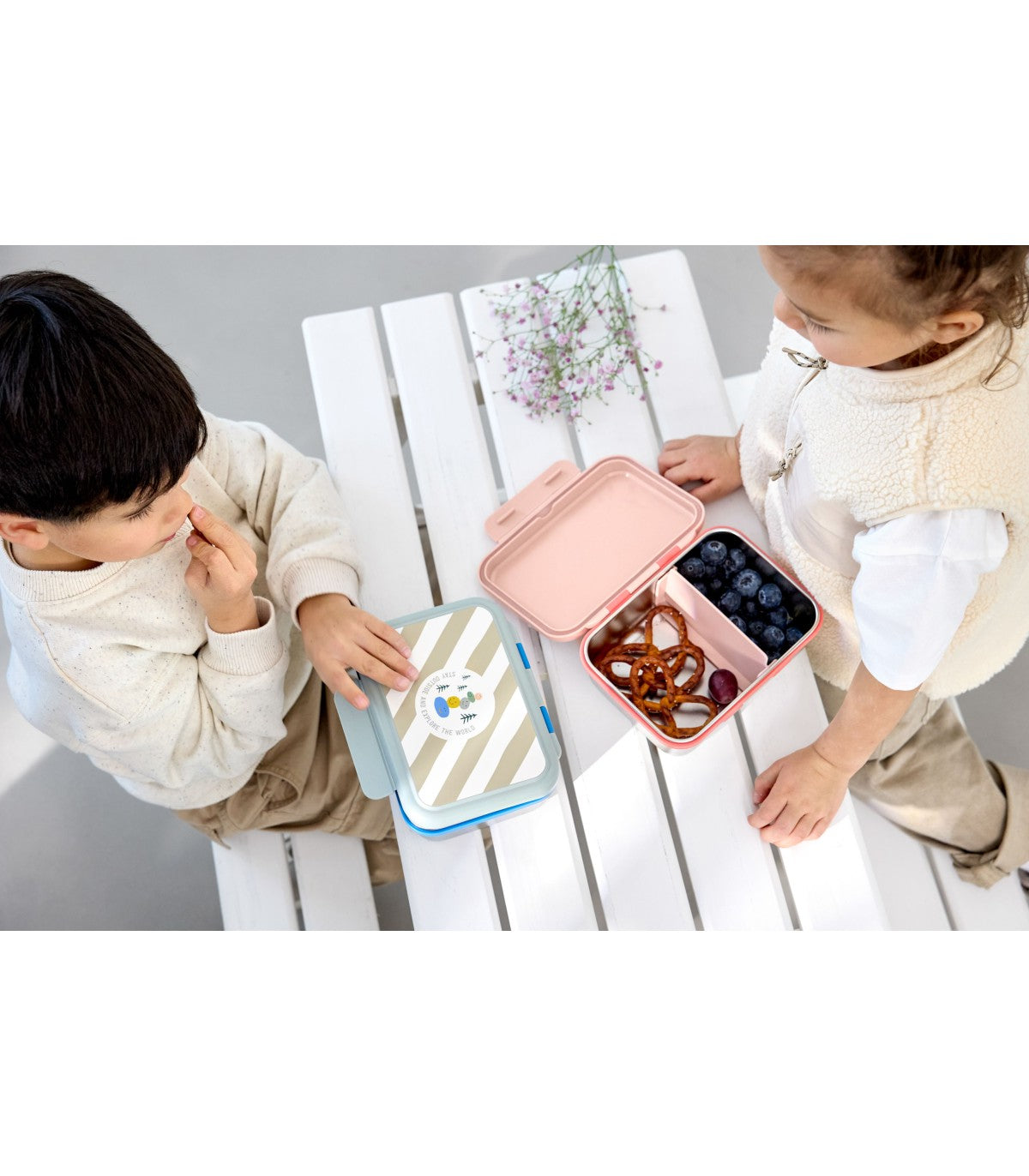 Lassig - Lancheira Aço inoxidável Explorer Azul