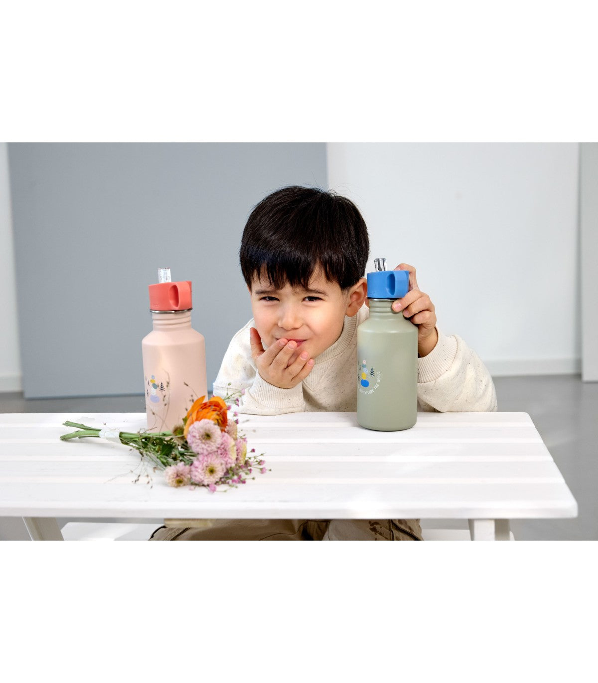 Lassig - Garrafa de Aço Inoxidável Explorer verde 500ml