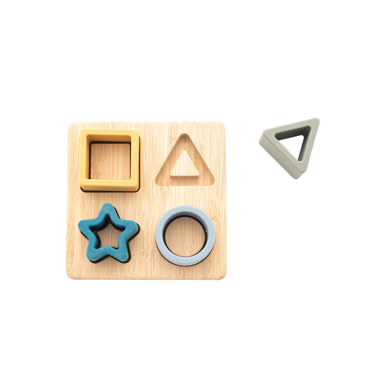 Olmitos - Puzzle de Madeira e Silicone Geométrico