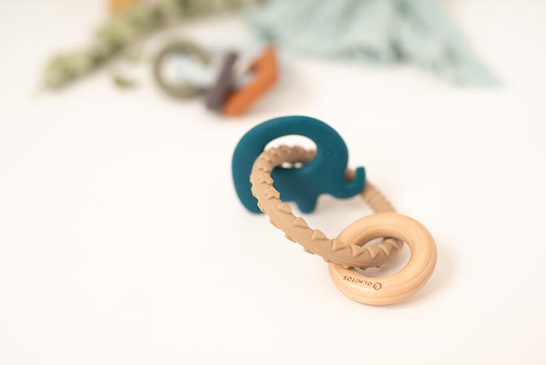 Olmitos - Mordedor de Silicone Elefante