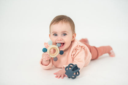 Olmitos - Conjunto de Mordedores Sensoriais de Silicone azul