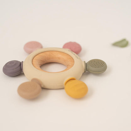 Olimitos - Conjunto de Mordedores Sensoriais de Silicone Rosa