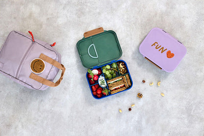 Lassig - Lancheira Compartimentos Bento Heart Lilac