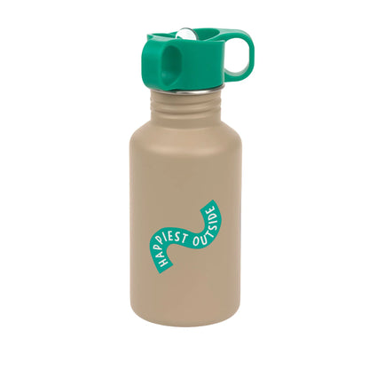 Lassig - Happy Trails Frog 500ml Stainless Steel Bottle