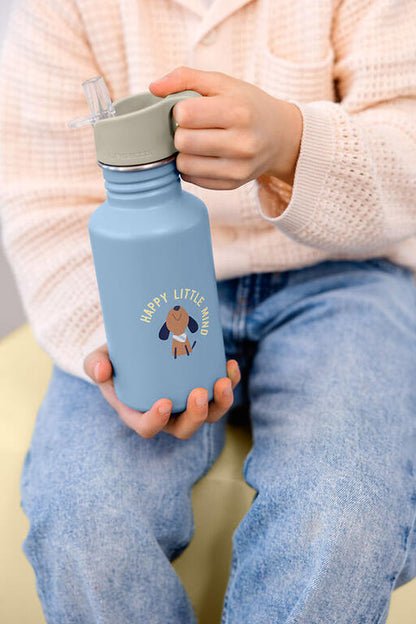 Lassig - Garrafa de Aço Inoxidável Party Azul 500ml