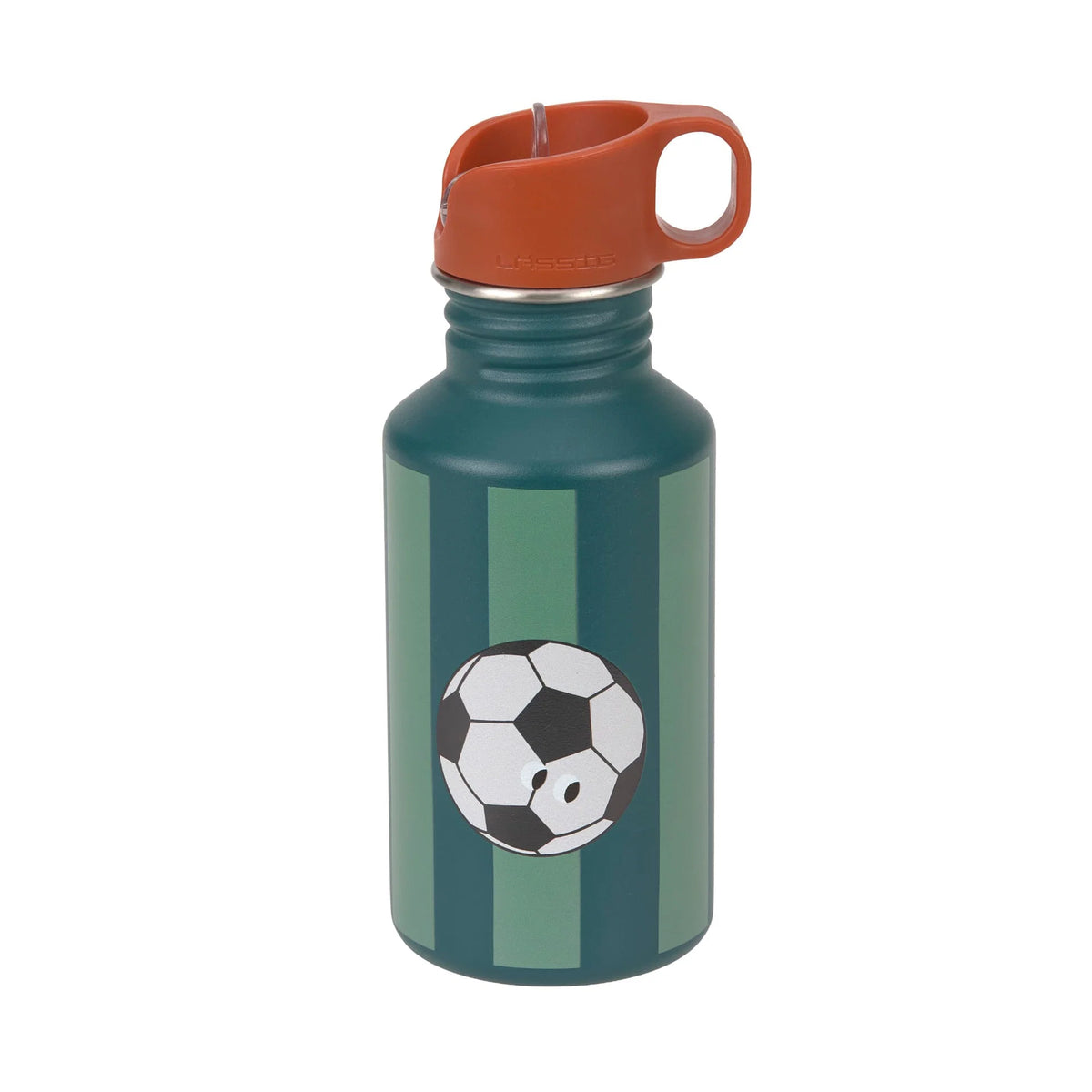 Lassig - Botella de Acero Inoxidable Unique Stripes Baloncesto 500ml