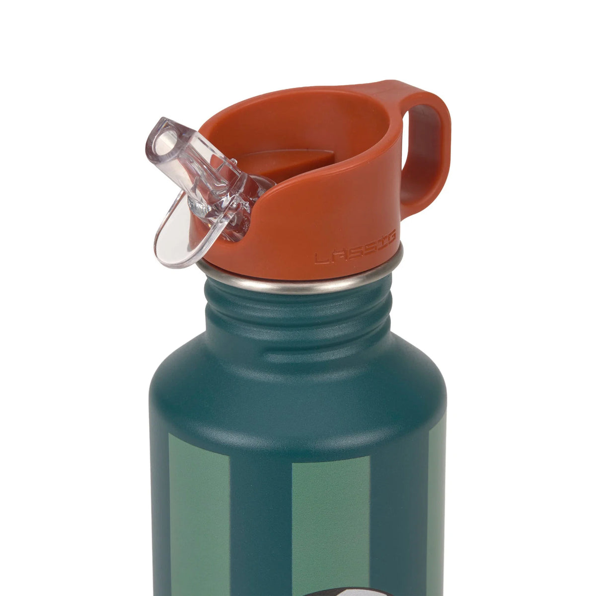 Lassig - Botella de Acero Inoxidable Unique Stripes Baloncesto 500ml
