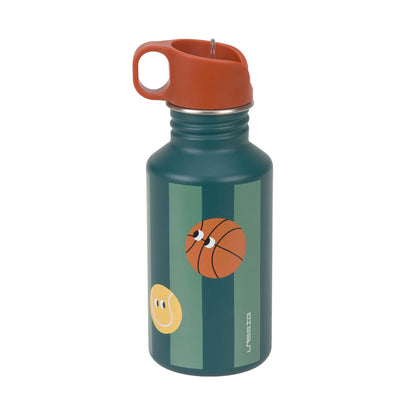 Lassig - Botella de Acero Inoxidable Unique Stripes Baloncesto 500ml