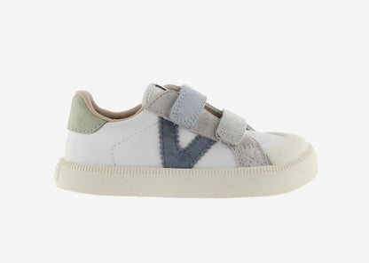 Victoria Barefoot - Sapatilhas Oliver Efeito Pele e Camurça Azul