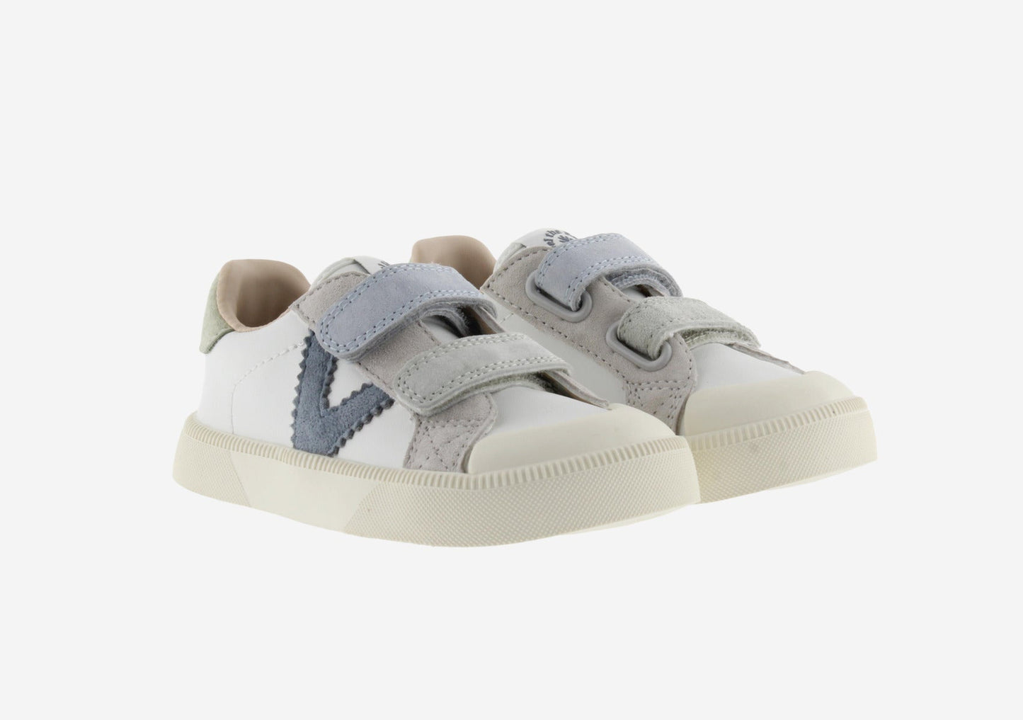 Victoria Barefoot - Sapatilhas Oliver Efeito Pele e Camurça Azul