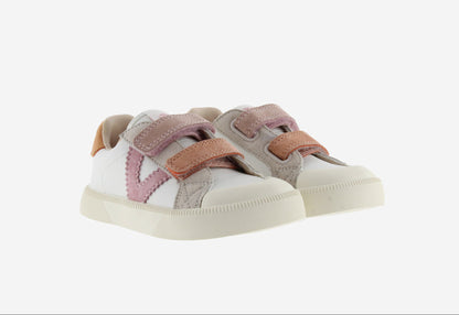 Victoria Barefoot - Sapatilhas Oliver Efeito Pele e Camurça Rosa