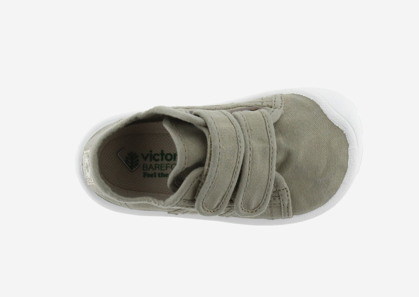 Victoria Barefoot - Sapatilhas Bosco de Lona com Velcro Aloe