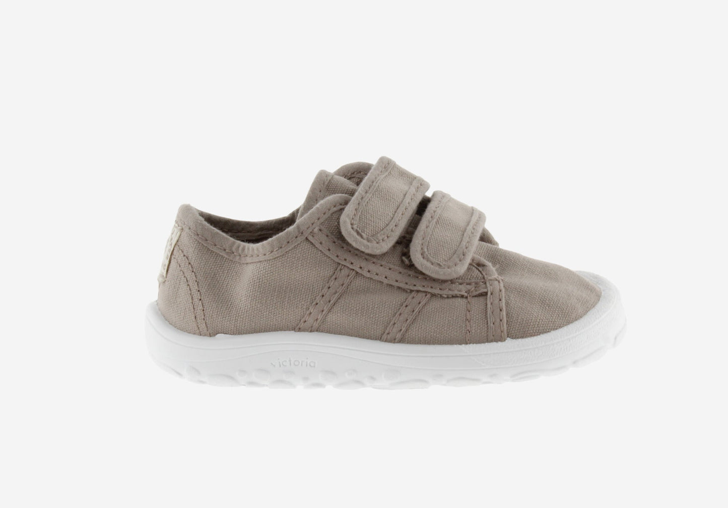 Victoria Barefoot - Sapatilhas Bosco de Lona com Velcro Beige