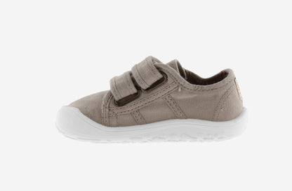 Victoria Barefoot - Sapatilhas Bosco de Lona com Velcro Beige