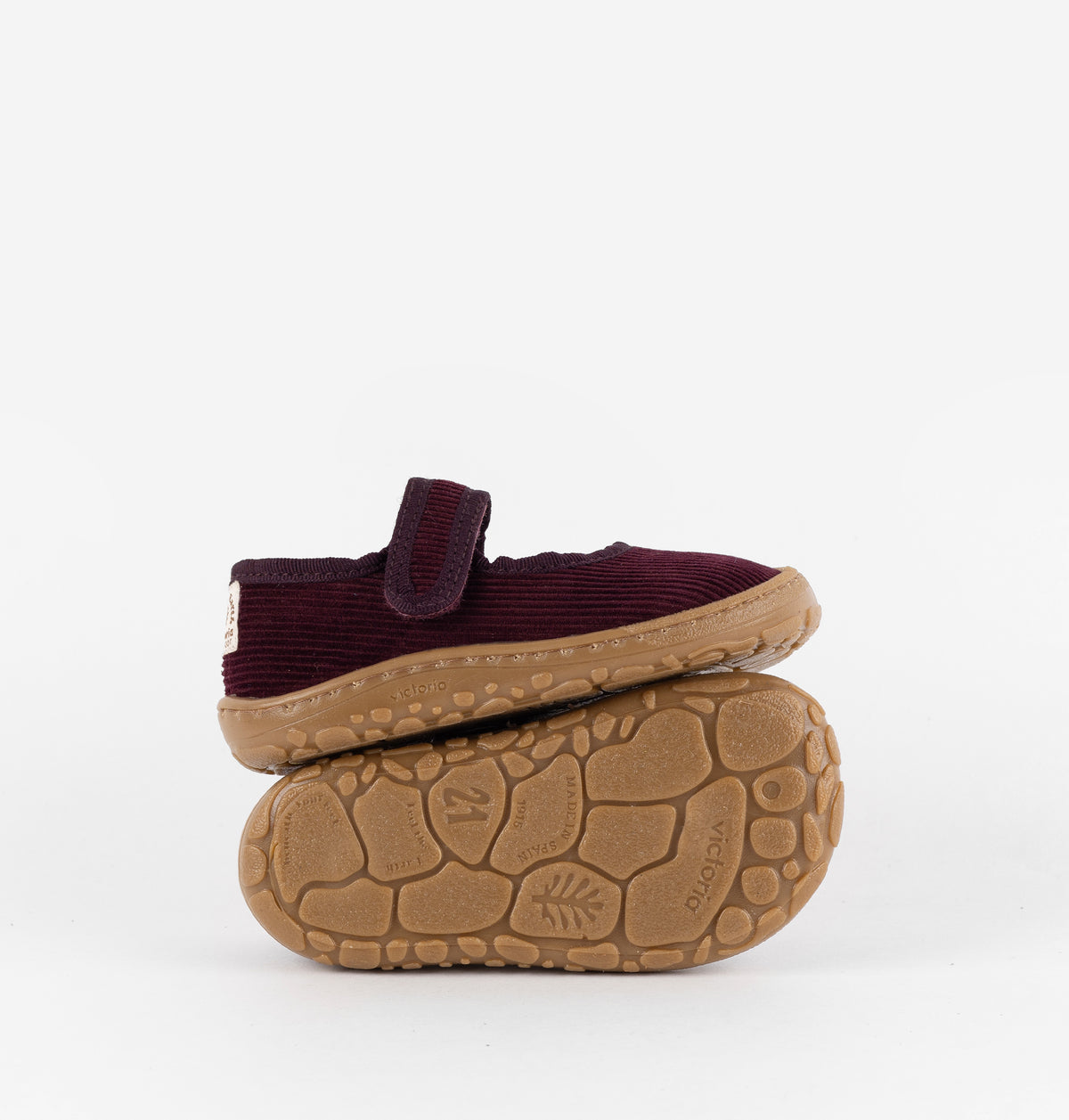 Victoria Barefoot - Mary Jane Bosco Bombazina Bordeaux
