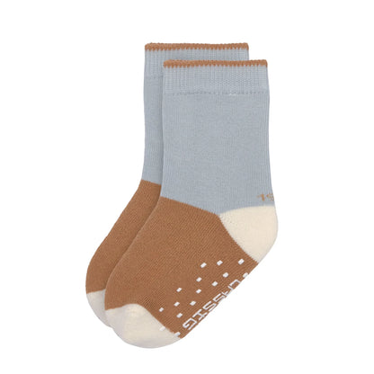 Lassig - Calcetines Antideslizantes Caramelo/Azul (Pack de 2)