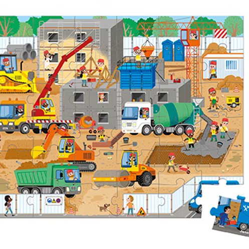 Janod - Puzzle Construção 36 peças