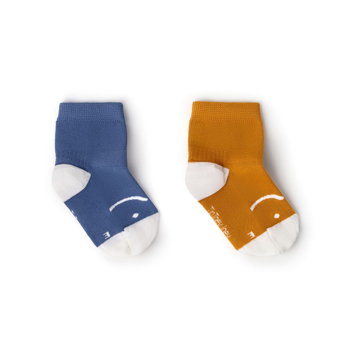 Tip Toey Joey - Meias pack de 2 Azul / Mostarda