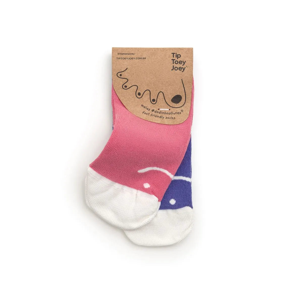 Tip Toey Joey - Meias pack de 2 Rosa / Violeta