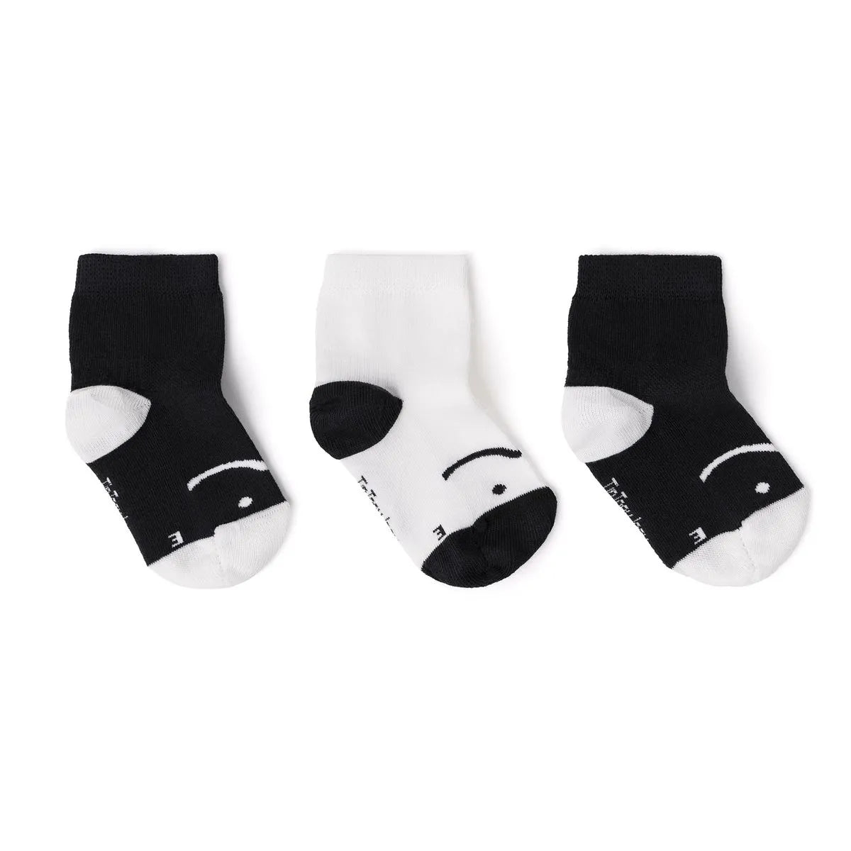 Tip Toey Joey - Meias pack de 3 Preto / Branco