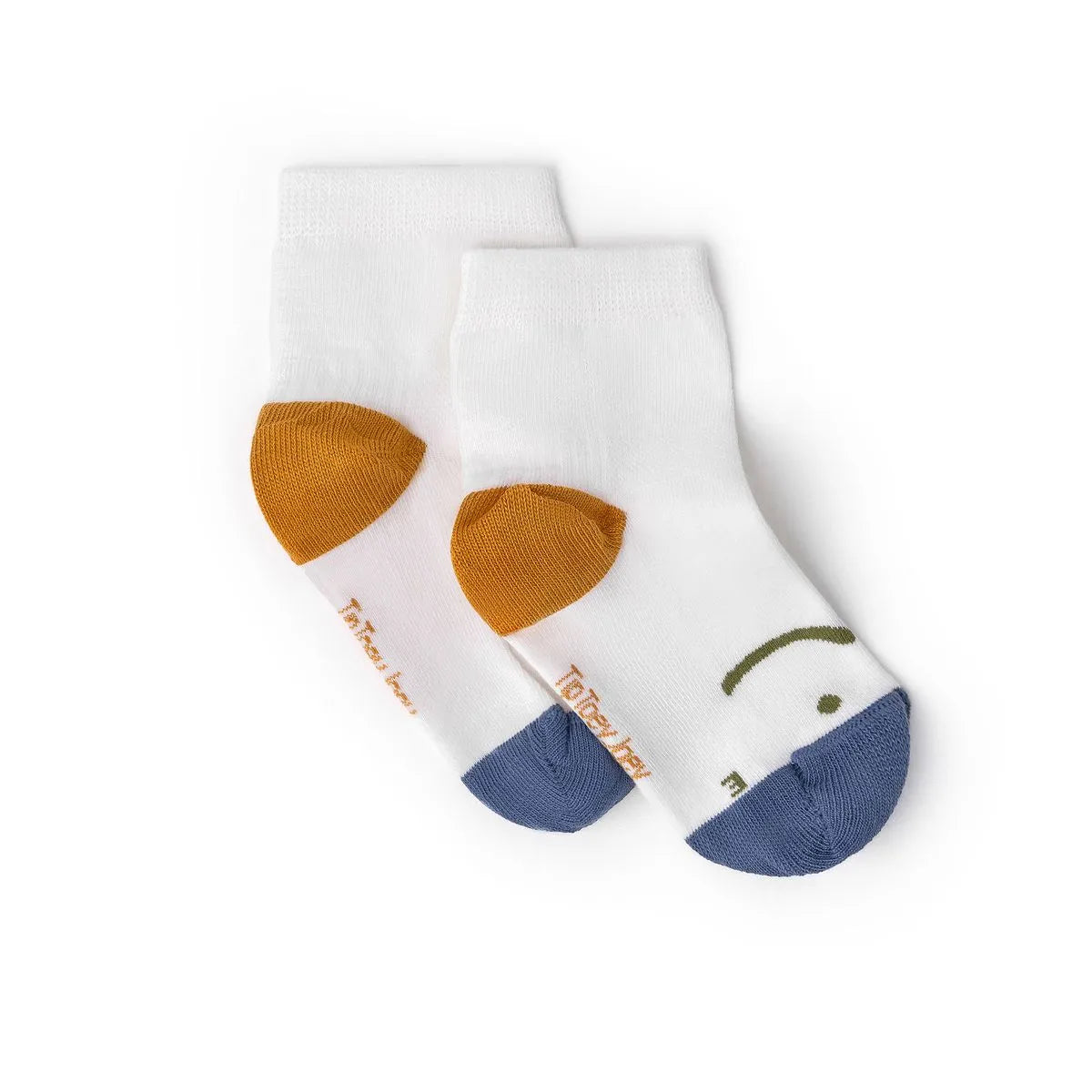 Tip Toey Joey - Meias pack de 3 Azul / Mostard / Verde