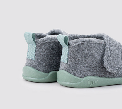 Igor - Pantufa Homie Cinzento/Verde