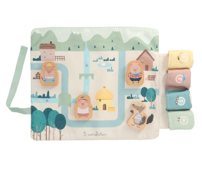 Tutete - Conjunto Individual de Mesa 3 Porquinhos