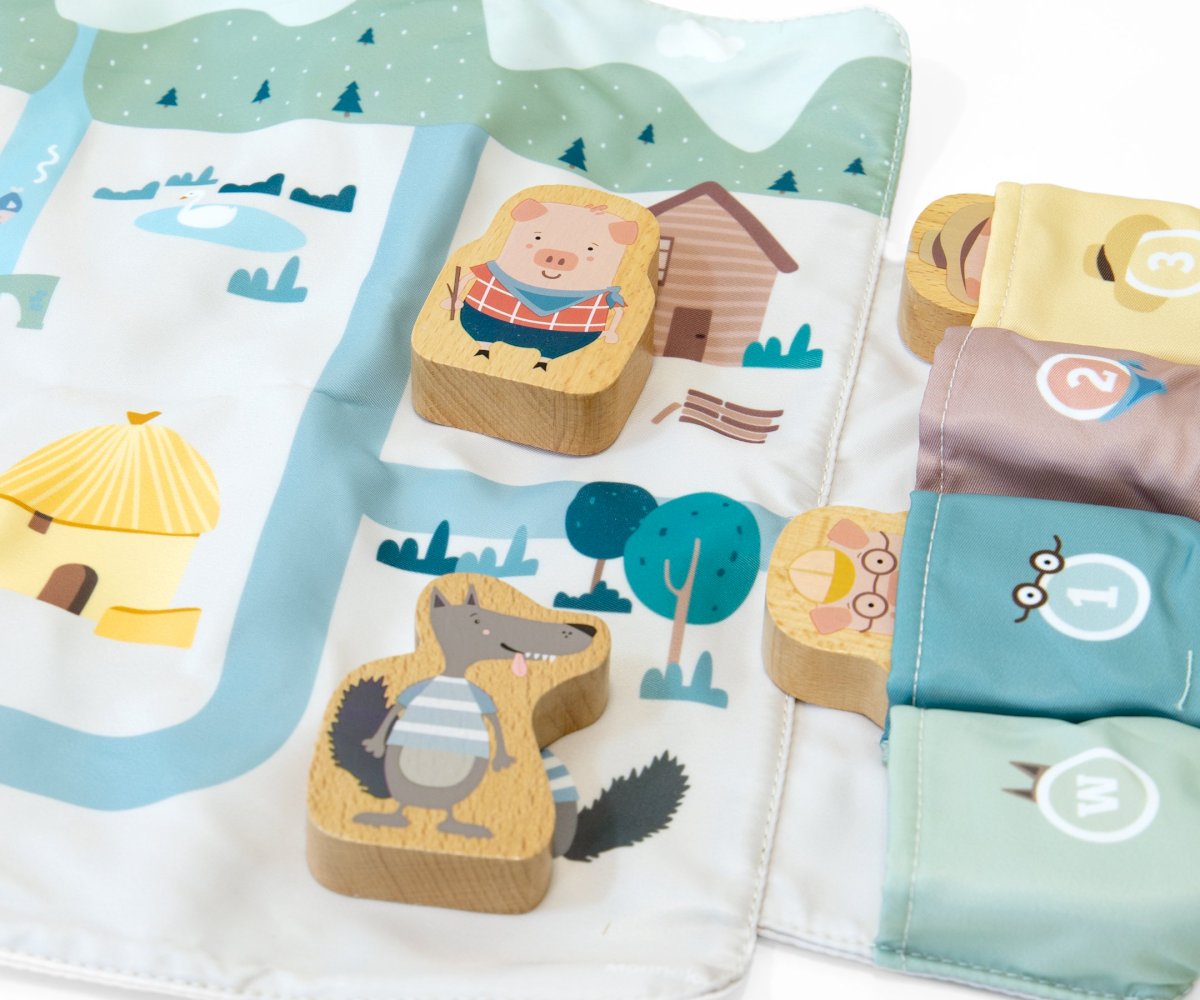 Tutete - Conjunto Individual de Mesa 3 Porquinhos