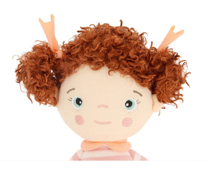 Monnëka - Boneca Pequena Peach Castanha Penteado